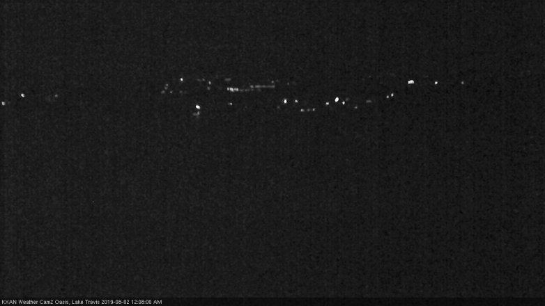 Lake Travis webcam, August 1, 2019 11:10 PM CT