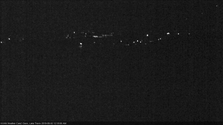 Lake Travis webcam, August 1, 2019 11:20 PM CT