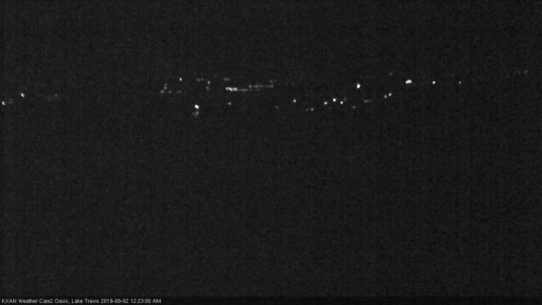 Lake Travis webcam, August 1, 2019 11:25 PM CT