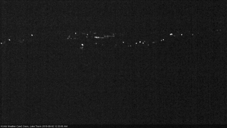 Lake Travis webcam, August 1, 2019 11:35 PM CT