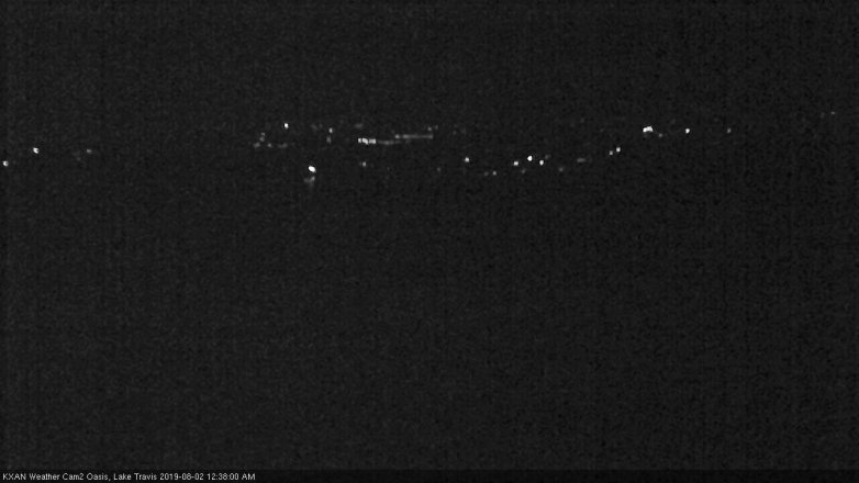 Lake Travis webcam, August 1, 2019 11:40 PM CT