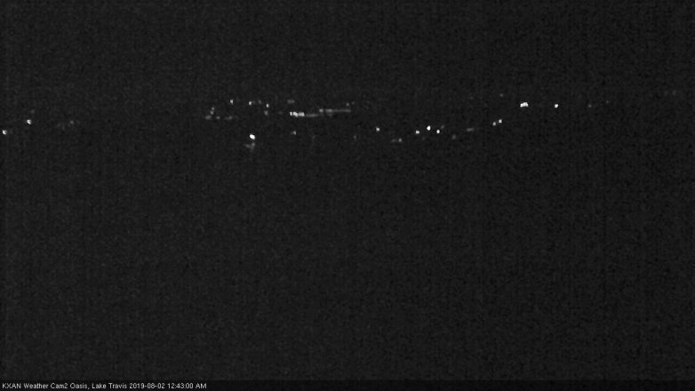 Lake Travis webcam, August 1, 2019 11:45 PM CT