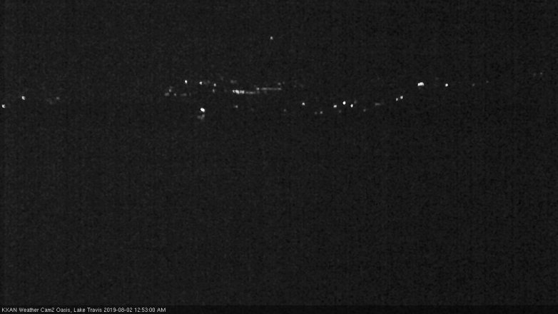 Lake Travis webcam, August 1, 2019 11:55 PM CT