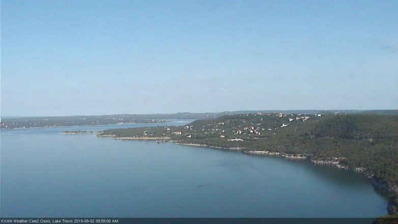 Lake Travis webcam, August 2, 2019 9:00 AM CT