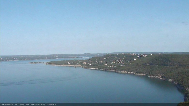 Lake Travis webcam, August 2, 2019 9:05 AM CT