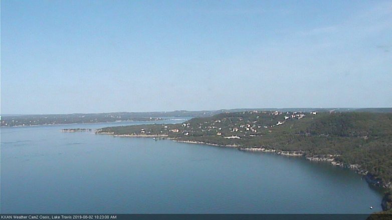 Lake Travis webcam, August 2, 2019 9:25 AM CT