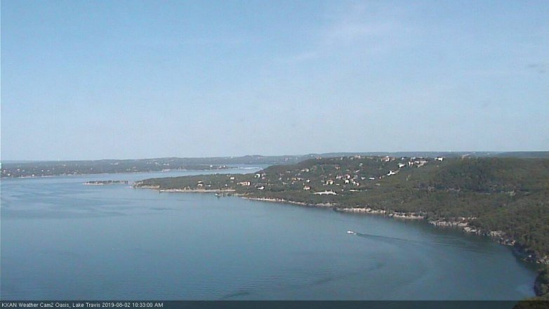Lake Travis webcam, August 2, 2019 9:35 AM CT