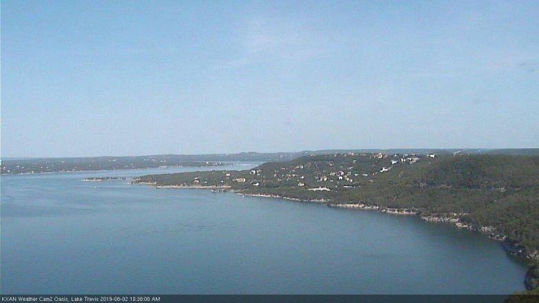Lake Travis webcam, August 2, 2019 9:40 AM CT