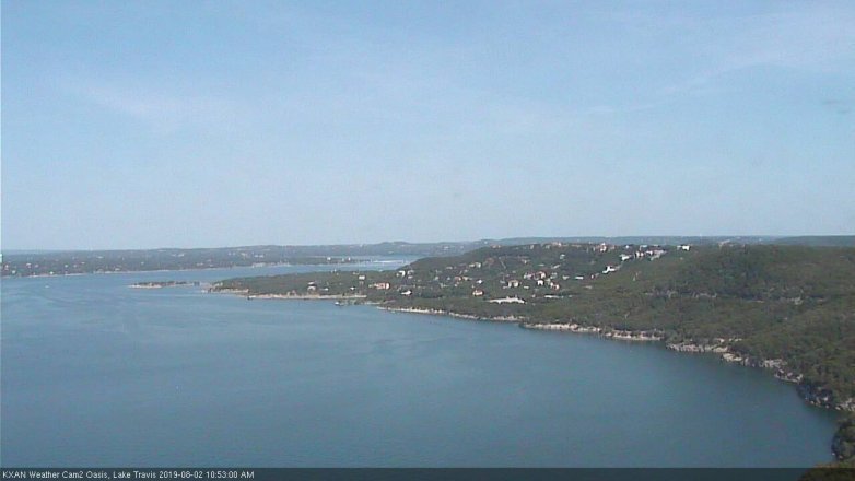 Lake Travis webcam, August 2, 2019 9:55 AM CT