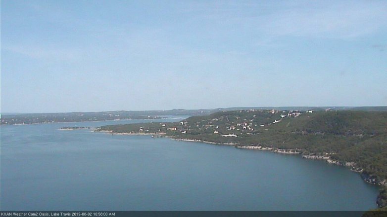 Lake Travis webcam, August 2, 2019 10:00 AM CT
