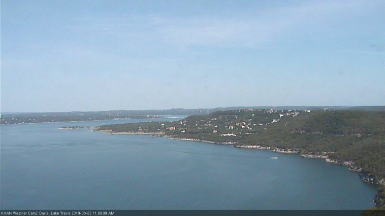 Lake Travis webcam, August 2, 2019 10:10 AM CT