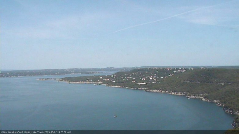 Lake Travis webcam, August 2, 2019 10:30 AM CT
