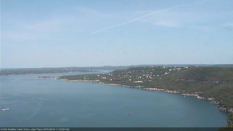 Lake Travis webcam, August 2, 2019 10:35 AM CT