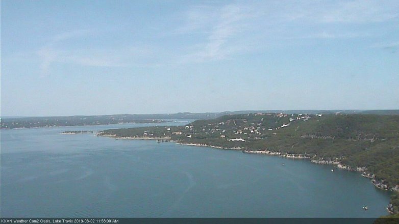 Lake Travis webcam, August 2, 2019 11:00 AM CT