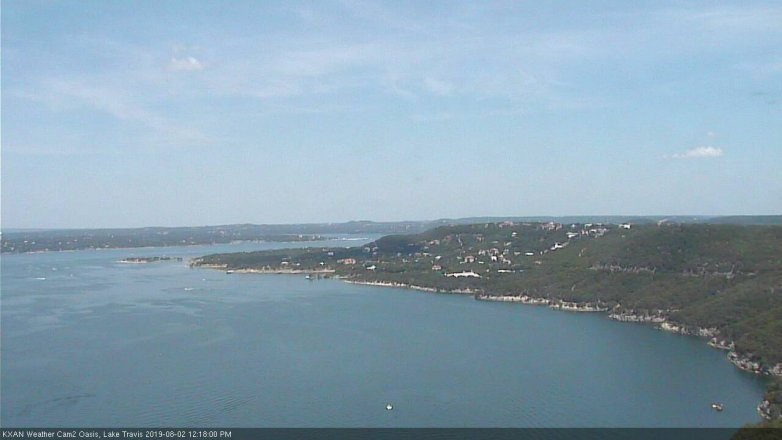 Lake Travis webcam, August 2, 2019 11:20 AM CT