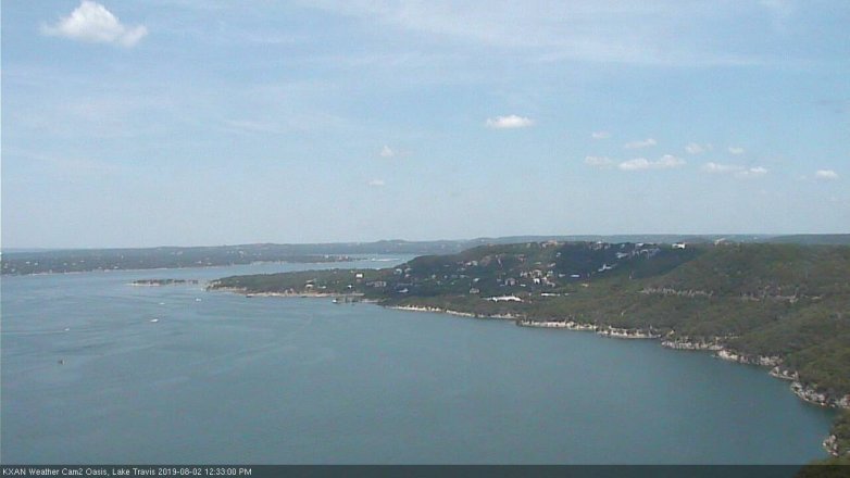 Lake Travis webcam, August 2, 2019 11:35 AM CT