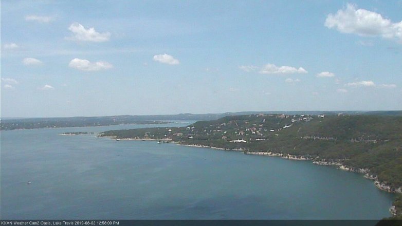 Lake Travis webcam, August 2, 2019 12:00 PM CT