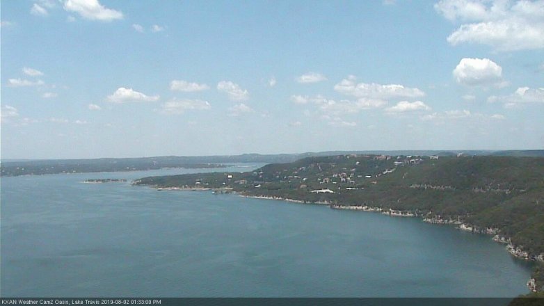 Lake Travis webcam, August 2, 2019 12:35 PM CT