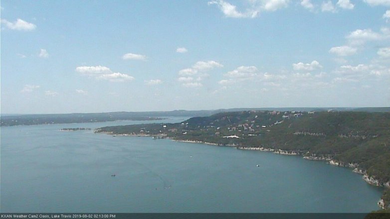 Lake Travis webcam, August 2, 2019 1:15 PM CT