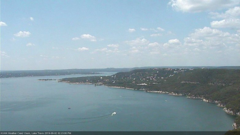 Lake Travis webcam, August 2, 2019 1:25 PM CT