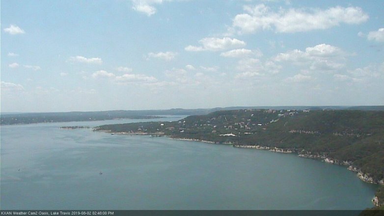 Lake Travis webcam, August 2, 2019 1:50 PM CT
