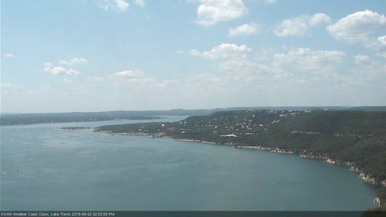 Lake Travis webcam, August 2, 2019 1:55 PM CT