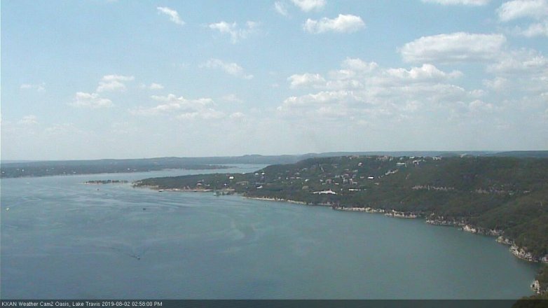 Lake Travis webcam, August 2, 2019 2:00 PM CT