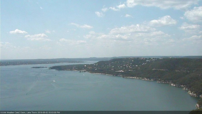 Lake Travis webcam, August 2, 2019 2:05 PM CT