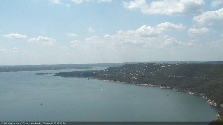 Lake Travis webcam, August 2, 2019 2:10 PM CT