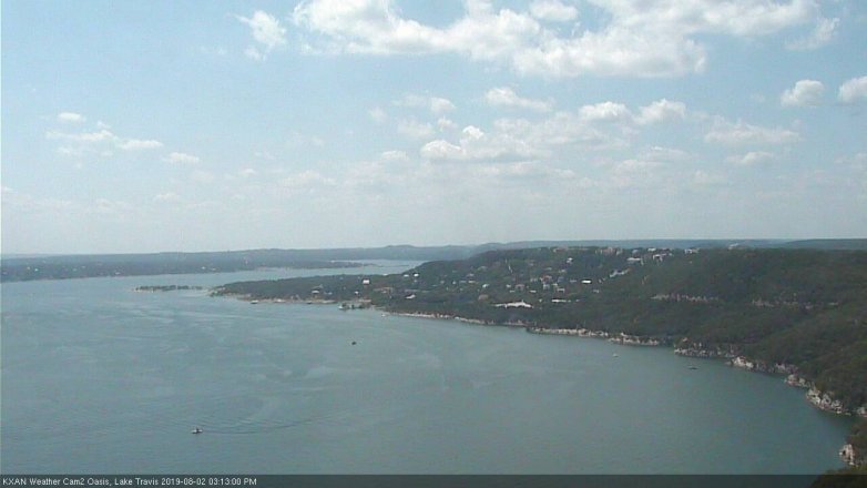 Lake Travis webcam, August 2, 2019 2:15 PM CT