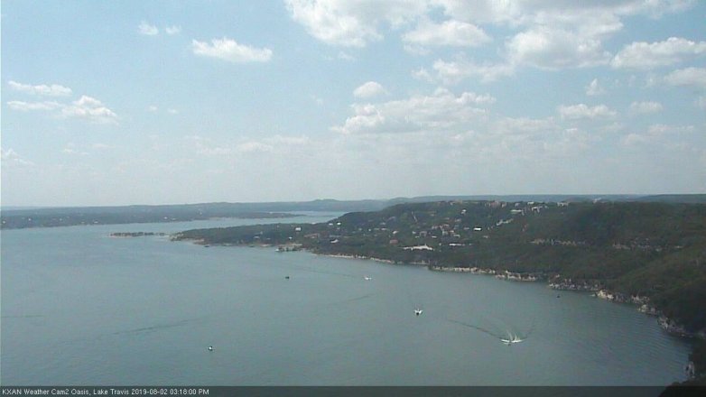 Lake Travis webcam, August 2, 2019 2:20 PM CT