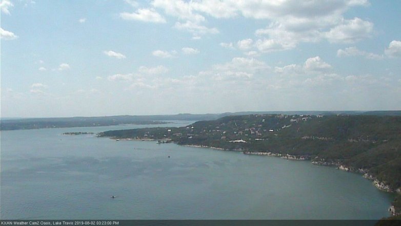 Lake Travis webcam, August 2, 2019 2:25 PM CT