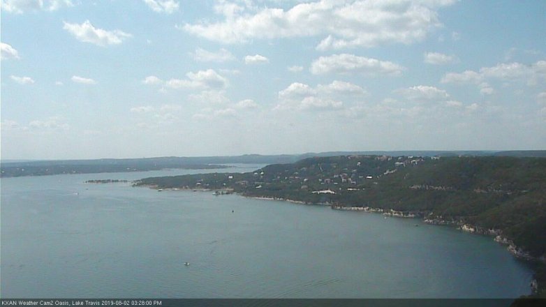 Lake Travis webcam, August 2, 2019 2:30 PM CT