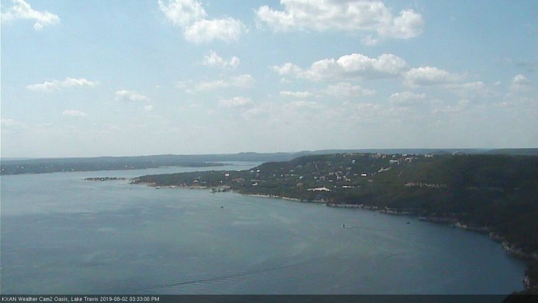 Lake Travis webcam, August 2, 2019 2:35 PM CT