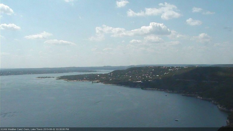 Lake Travis webcam, August 2, 2019 2:40 PM CT