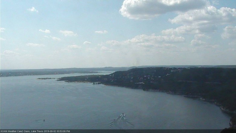 Lake Travis webcam, August 2, 2019 2:55 PM CT