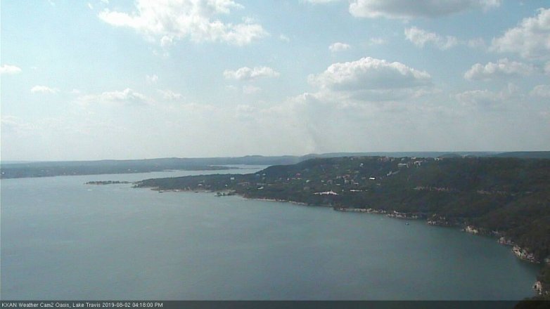 Lake Travis webcam, August 2, 2019 3:20 PM CT