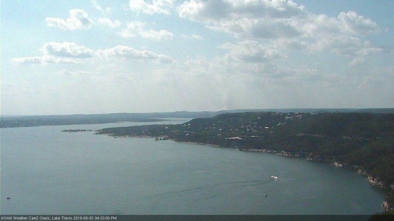 Lake Travis webcam, August 2, 2019 3:35 PM CT
