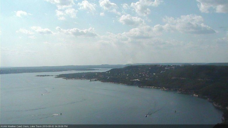 Lake Travis webcam, August 2, 2019 3:40 PM CT