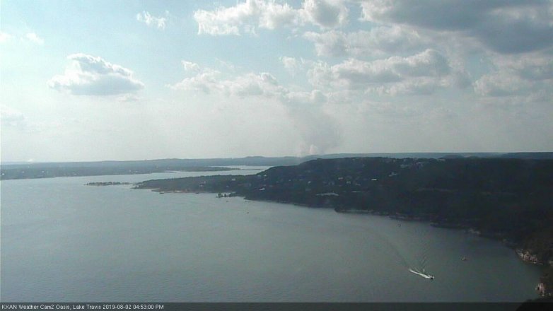 Lake Travis webcam, August 2, 2019 3:55 PM CT