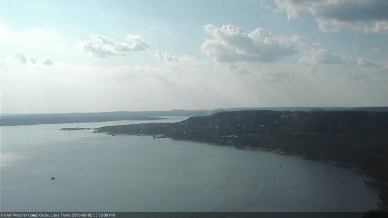 Lake Travis webcam, August 2, 2019 4:30 PM CT