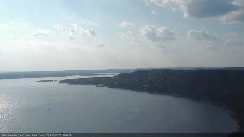 Lake Travis webcam, August 2, 2019 4:35 PM CT