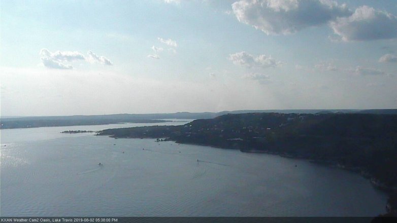 Lake Travis webcam, August 2, 2019 4:40 PM CT