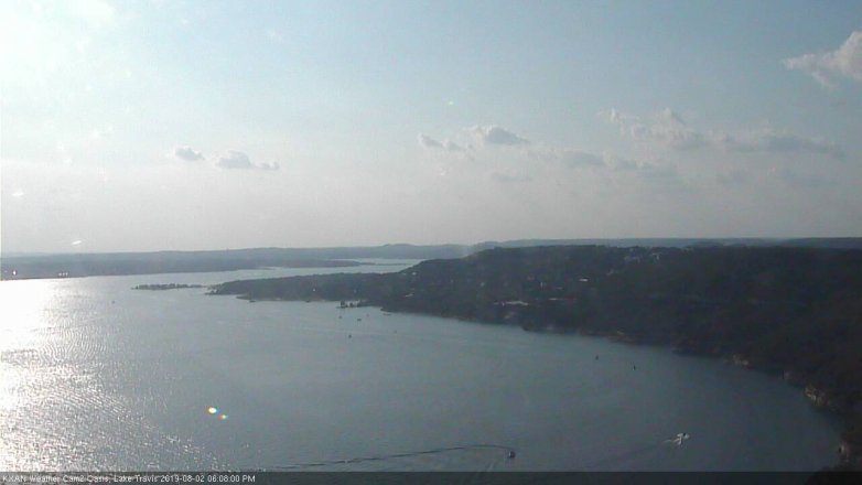 Lake Travis webcam, August 2, 2019 5:10 PM CT