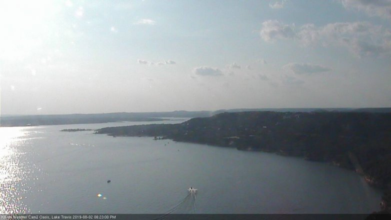 Lake Travis webcam, August 2, 2019 5:25 PM CT
