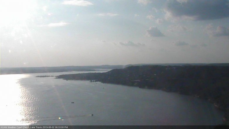 Lake Travis webcam, August 2, 2019 5:35 PM CT
