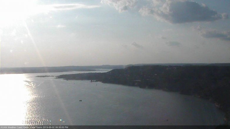 Lake Travis webcam, August 2, 2019 5:40 PM CT