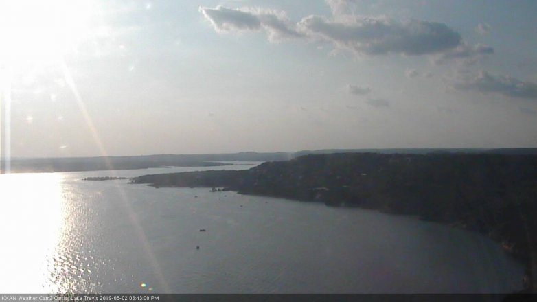 Lake Travis webcam, August 2, 2019 5:45 PM CT
