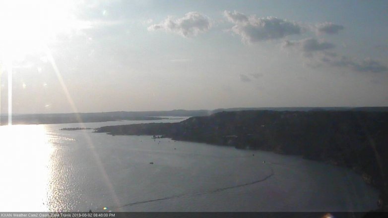 Lake Travis webcam, August 2, 2019 5:50 PM CT