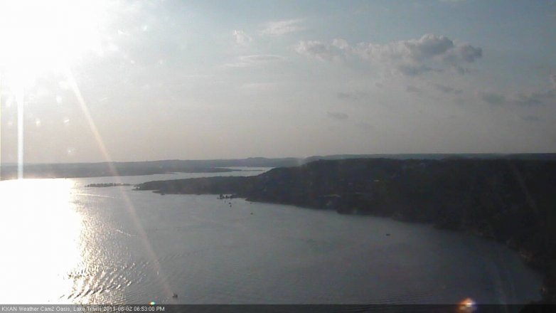 Lake Travis webcam, August 2, 2019 5:55 PM CT